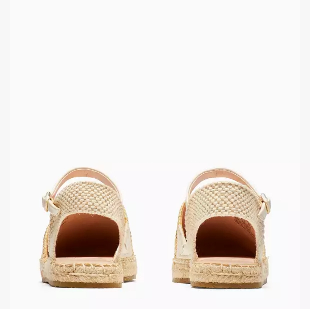 Kate Spade Bonnie Bee Straw Flats Size 8 - Picture 4 of 9